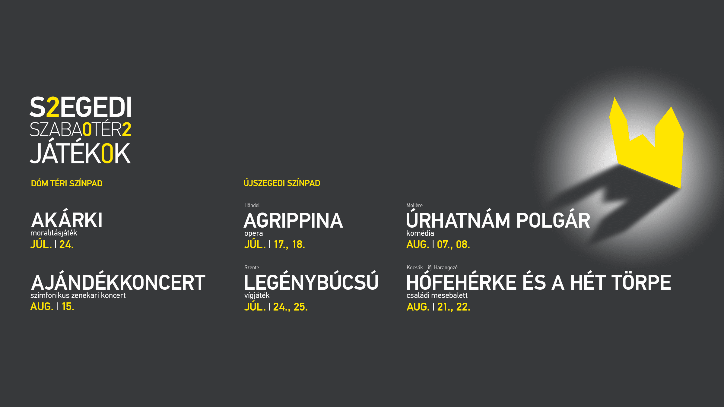 Újra egymás mellé ülhetnek a nézők a Szegedi Szabadtérin